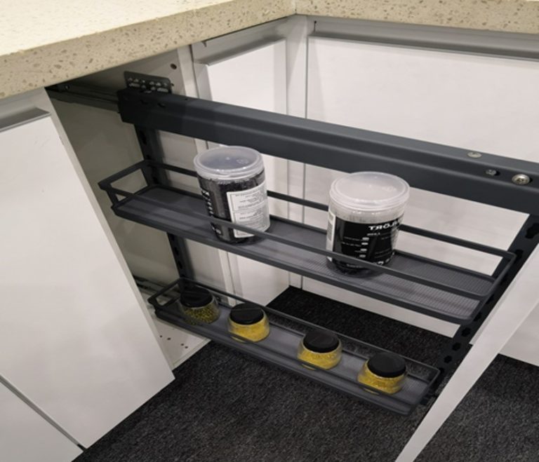 079-3013 Extraíble Sistema Cierre Suave, Base MDF Gris, Tapete