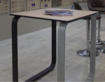 079-2452 Patas de Metal Resistente para Mesa Gris