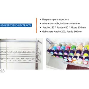 079-0326 Especiero Rectractil